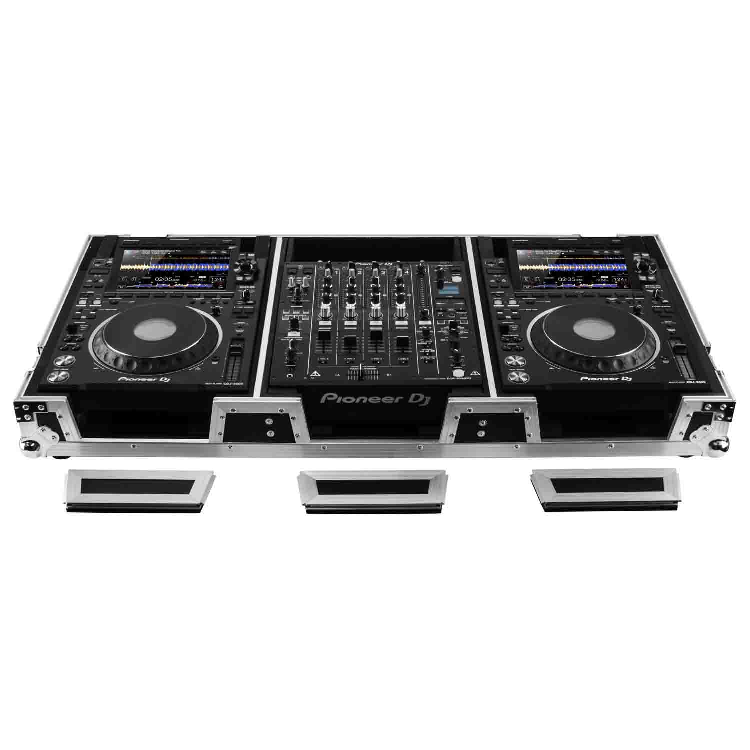 Odyssey FZ12CDJWXD2 Extra Deep DJ Coffin Case for 12″ Format DJ Mixer and Two Media Players - Hollywood DJ