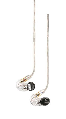 Shure SE215-CL Sound Isolating Earphones In-ear Monitors with Detachable Kevlar Reinforced Cables and Accessories Kit Clear | Open Box - Hollywood DJ