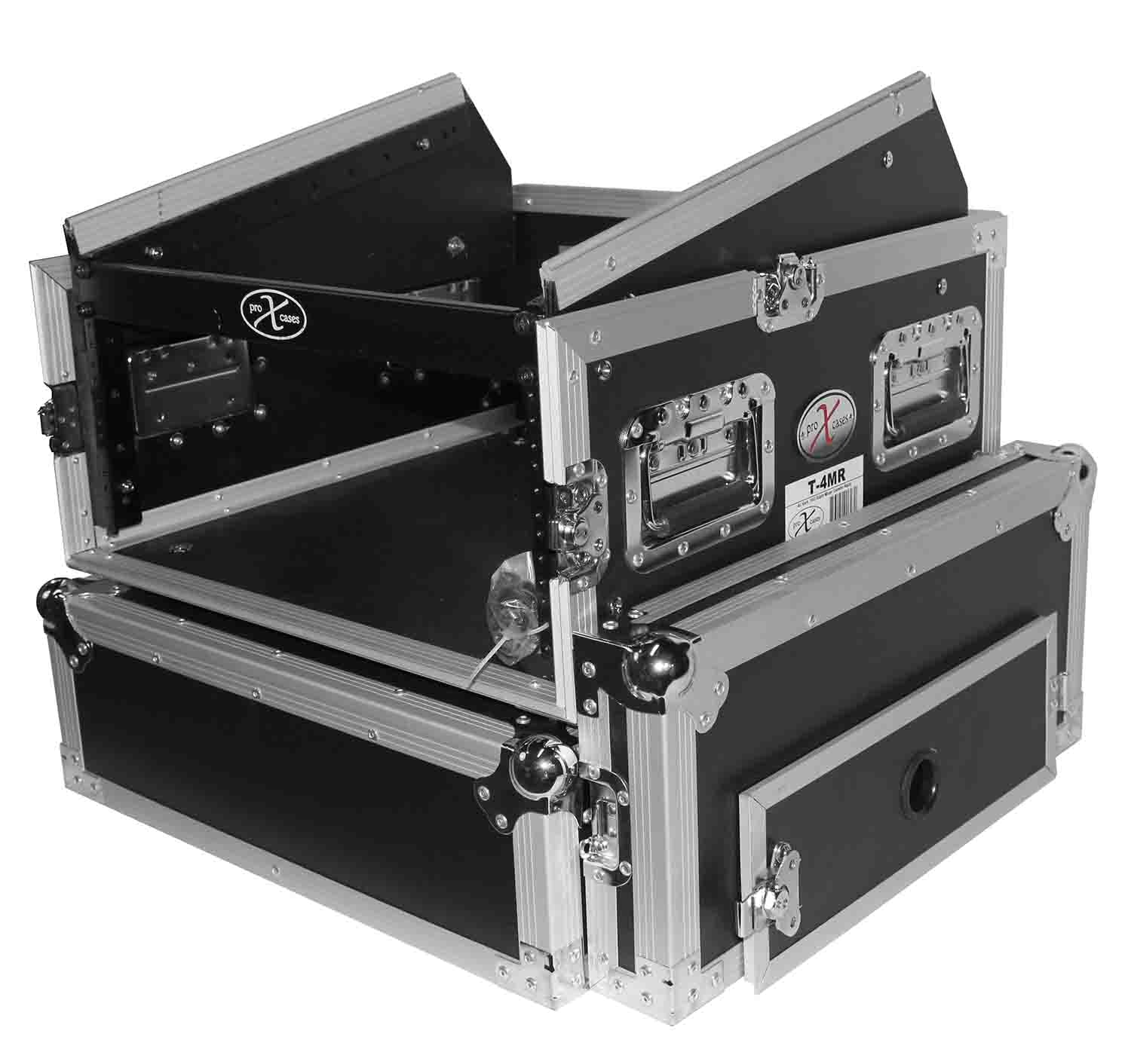 ProX T-4MRSSMK2 4U Rack x 10U Top Mixer DJ Combo Flight Case - Hollywood DJ