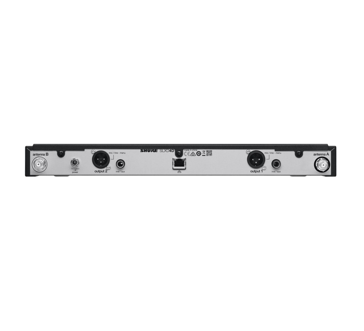 B-Stock: Shure SLXD4D-H55 Dual Channel Receiver - H55 (514-558 MHz) by Shure