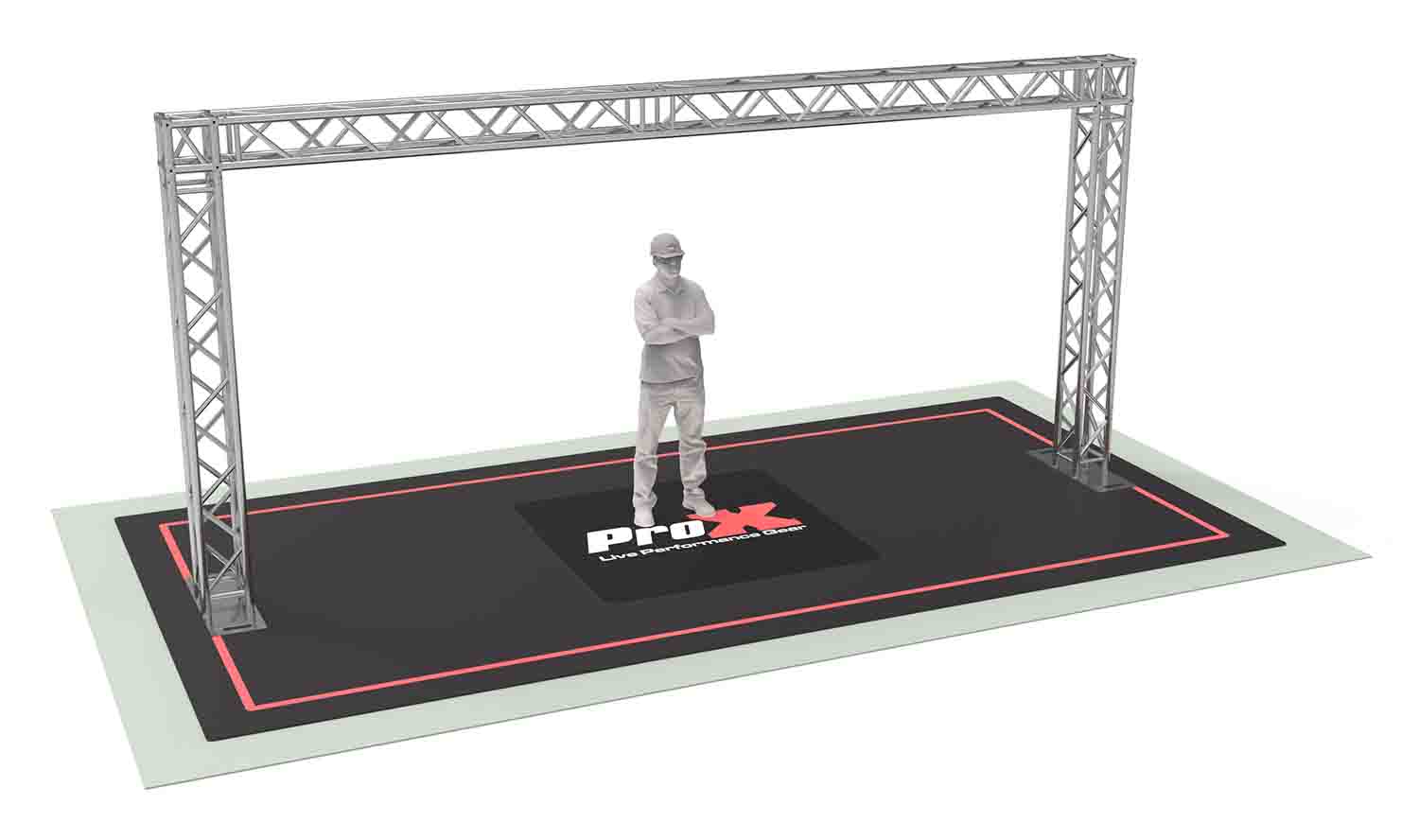 PROX KTP-20X09 Goal Post Truss System - 19.75 Ft W x 9.20 Ft H - K Series Light Duty - Hollywood DJ