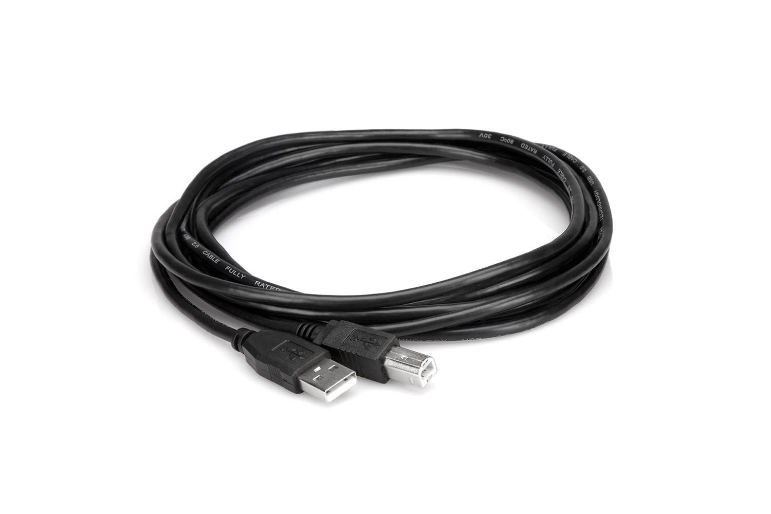 Hosa USB-203AB High Speed USB Cable Type A to Type B - 3 Feet - Hollywood DJ