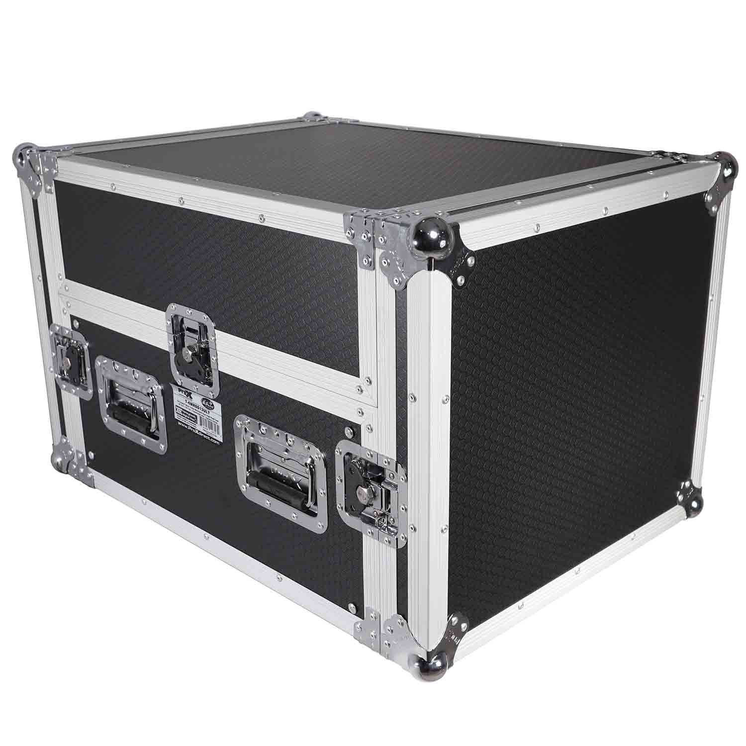 ProX T-6MRSS13ULT DJ Flight Case For 13U Top Mixer With Laptop Shelf - Hollywood DJ
