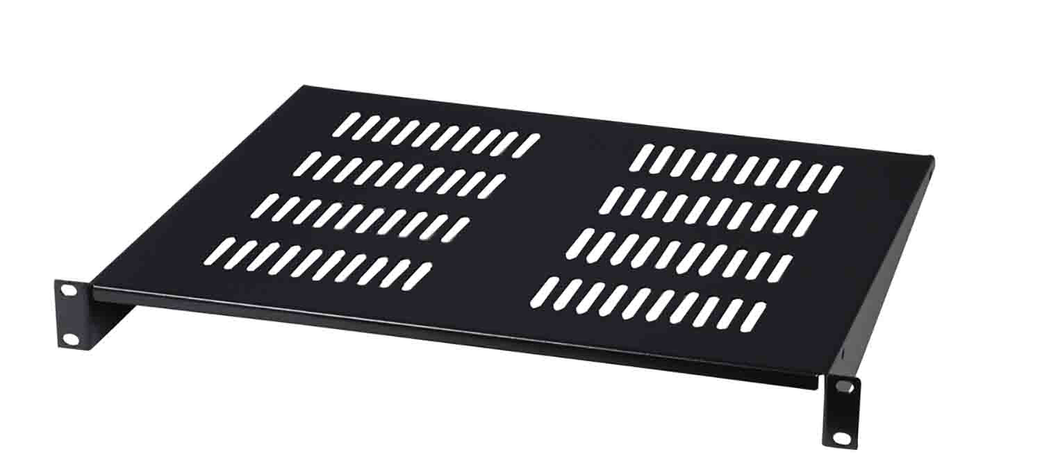 Gator Cases GRW-SHELFVNT1 Rackworks Utility 1U Vented Shelf - 15″ Deep - Hollywood DJ