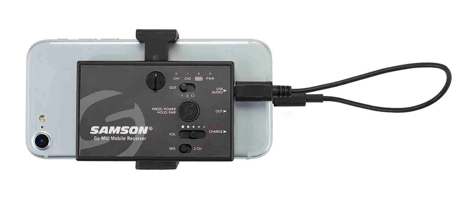 Samson SWGMMSLAV Go Mic Mobile Digital Lavalier Wireless System with LM8 Microphone - Hollywood DJ