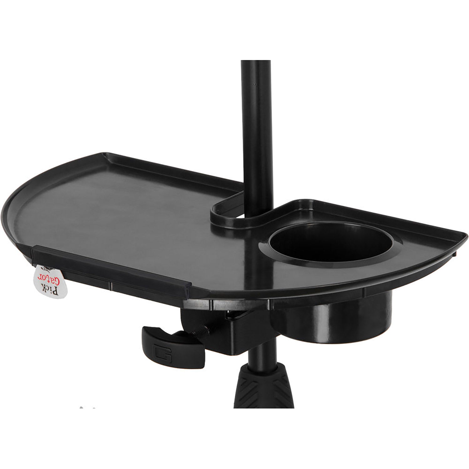 Gator Frameworks GFW-MICACCTRAY Mic Stand Accessory Tray with Drink Holder - Hollywood DJ