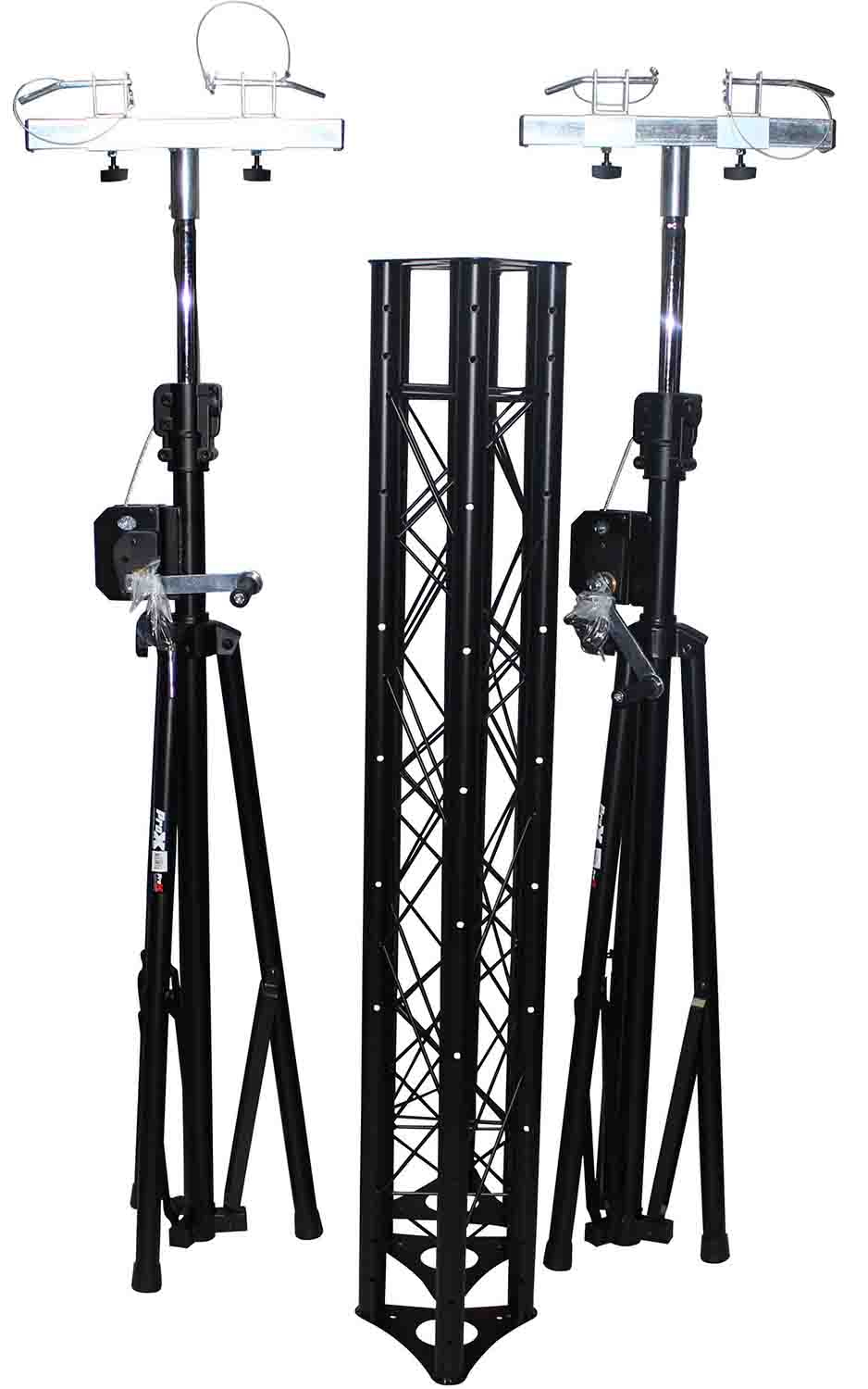 ProX T-LS35C Lighting System Triangle Truss with Crank Up System 5ft ,10ft ,15ft Wide - Hollywood DJ