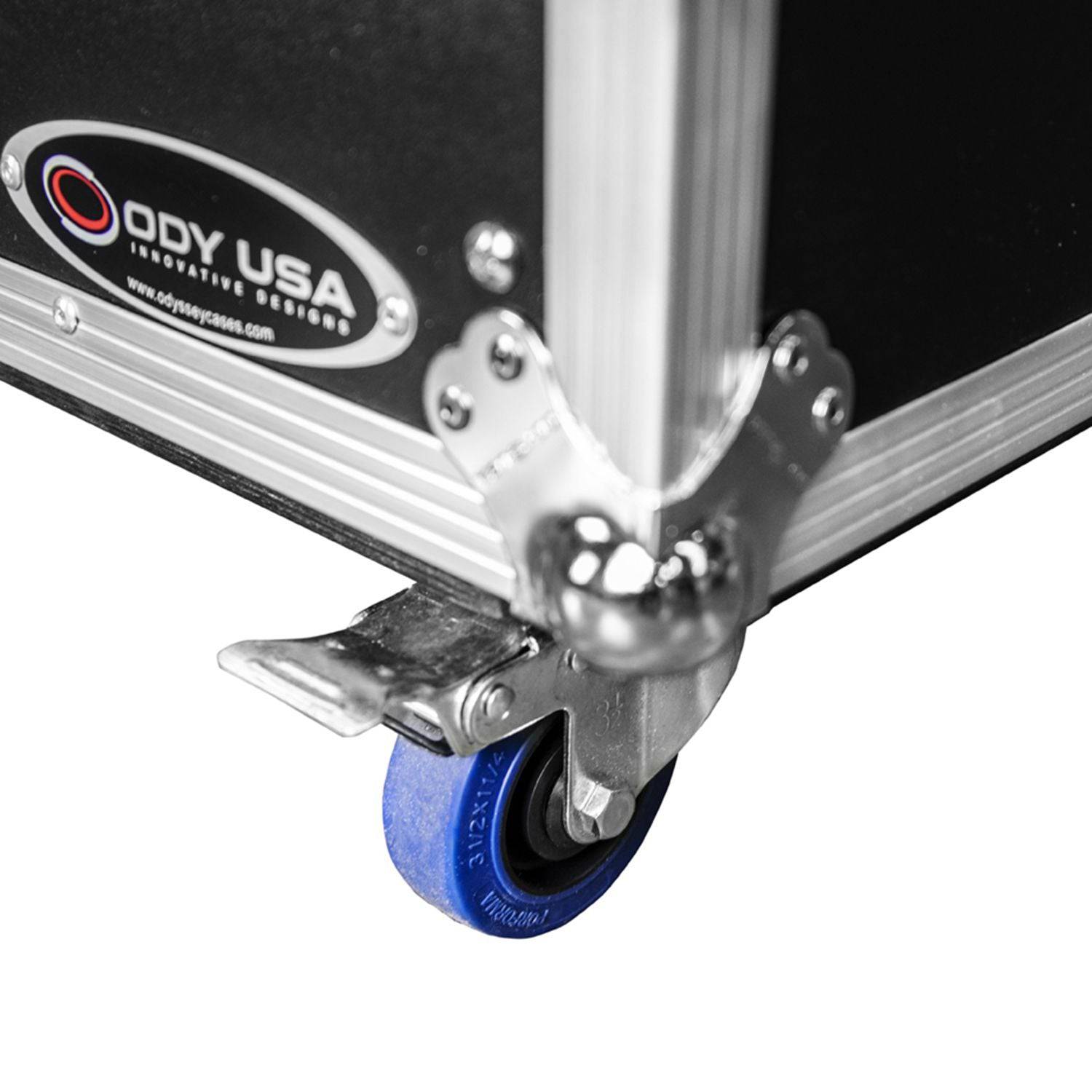 Odyssey FZ2FSM50W Dual 50-58″ Flat Screen Monitor Case With Casters - Hollywood DJ