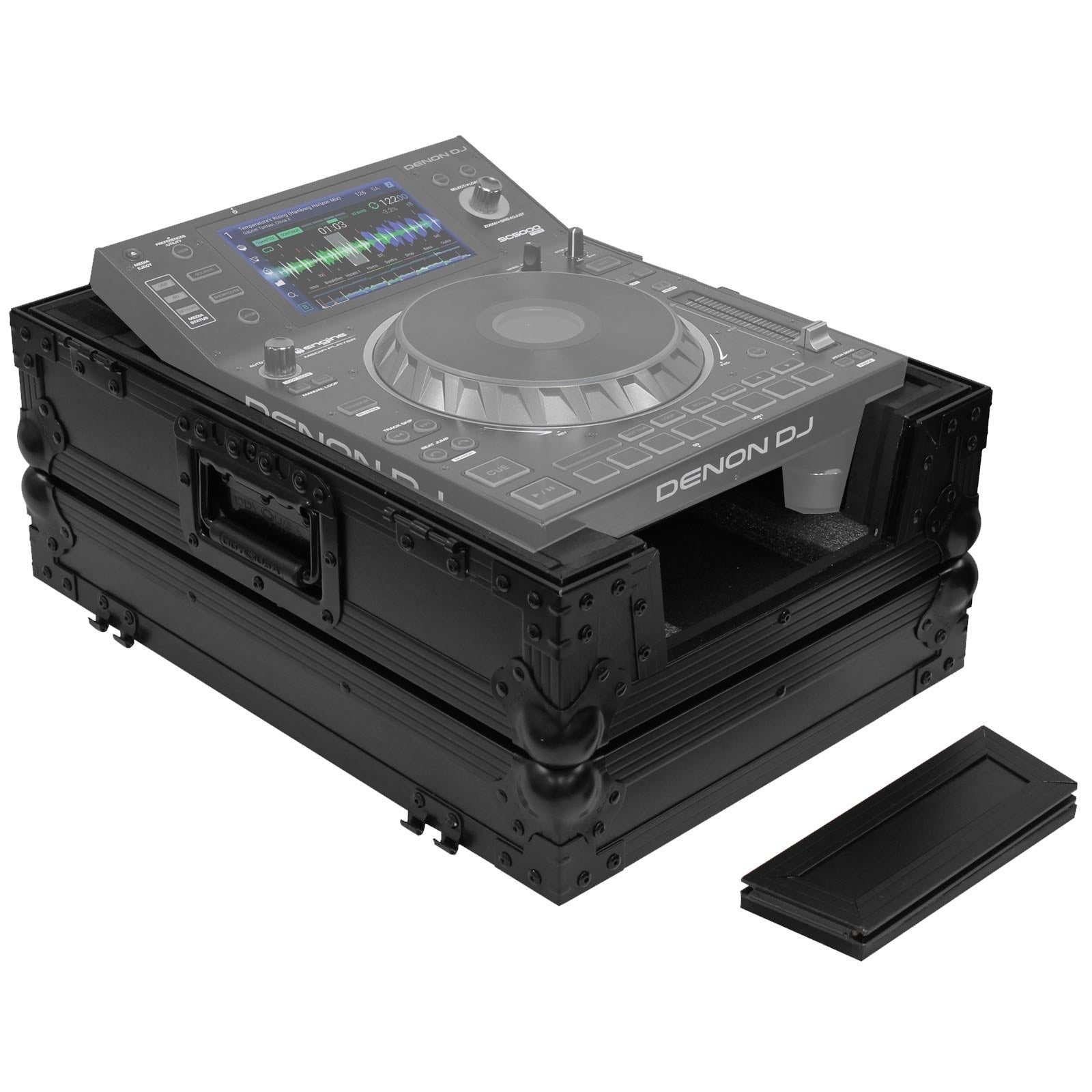 Open Box: Odyssey FZCDJBL Universal Black Large Format Media Player Flight Case - Hollywood DJ