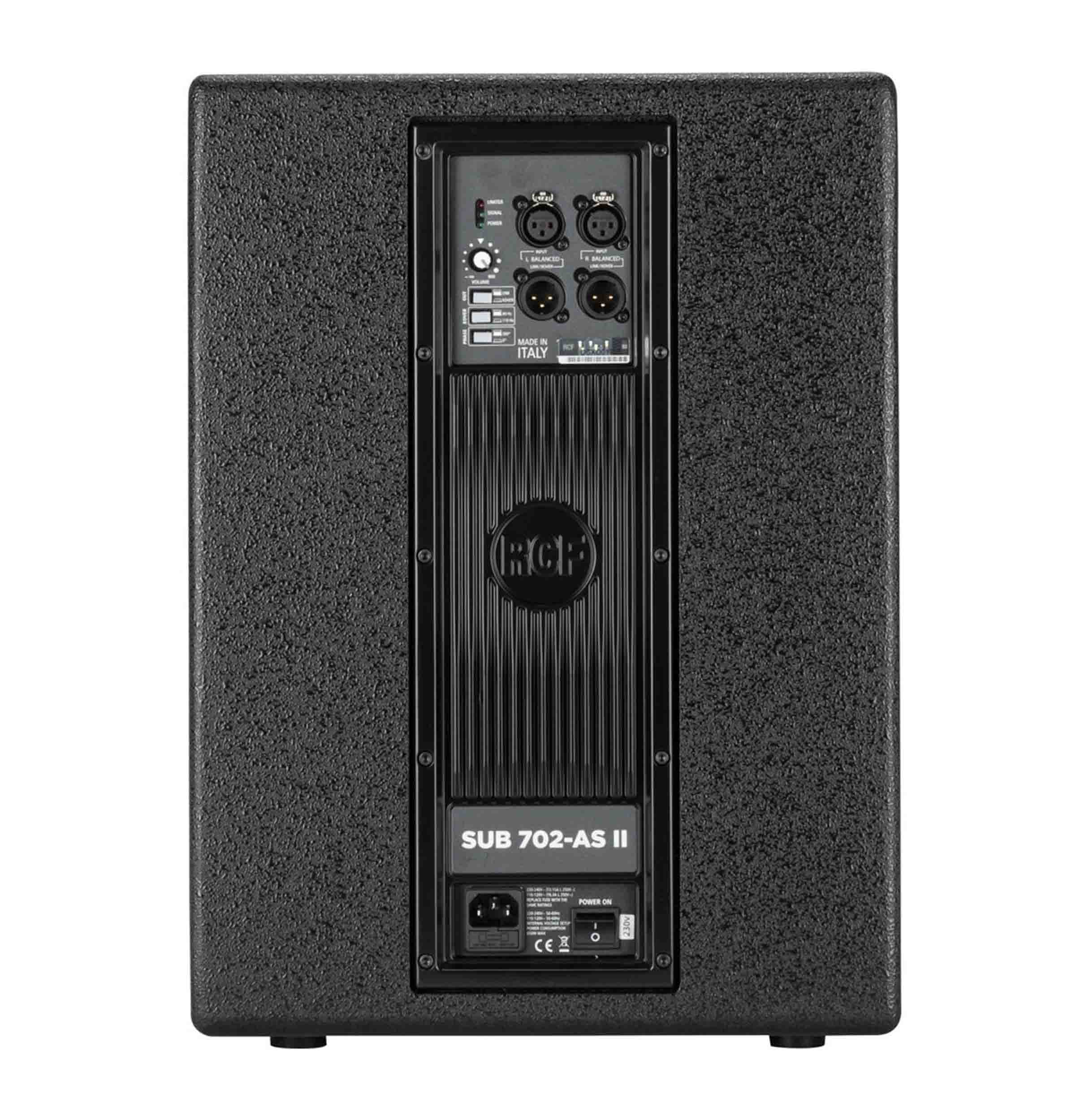 B-Stock: RCF SUB-702AS-MK2 12-Inch Active Subwoofer - Black RCF