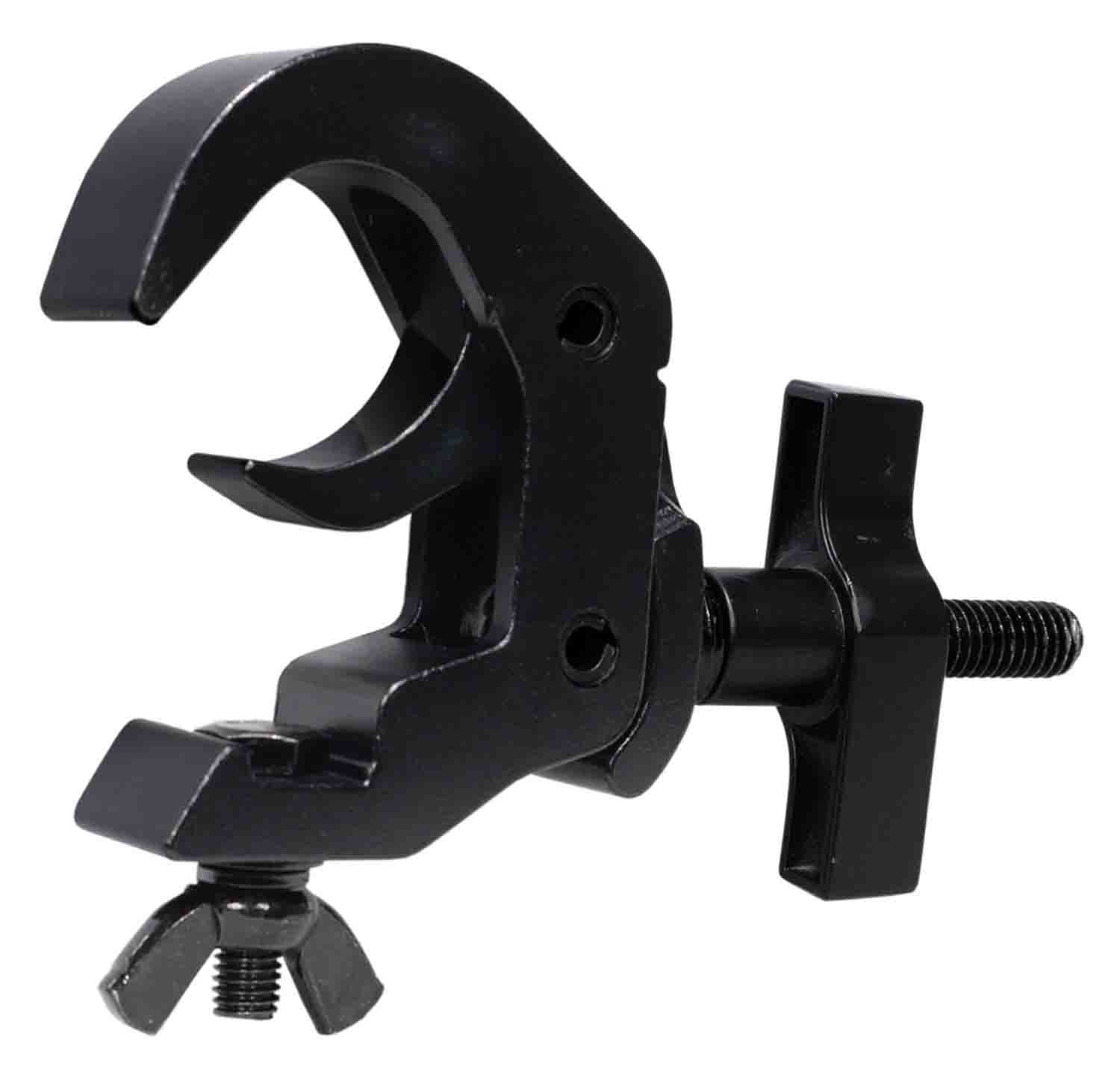 ProX T-C12H-BLK 2" Easy Self Lock Clamp with Big Knob - Black Finish - Hollywood DJ