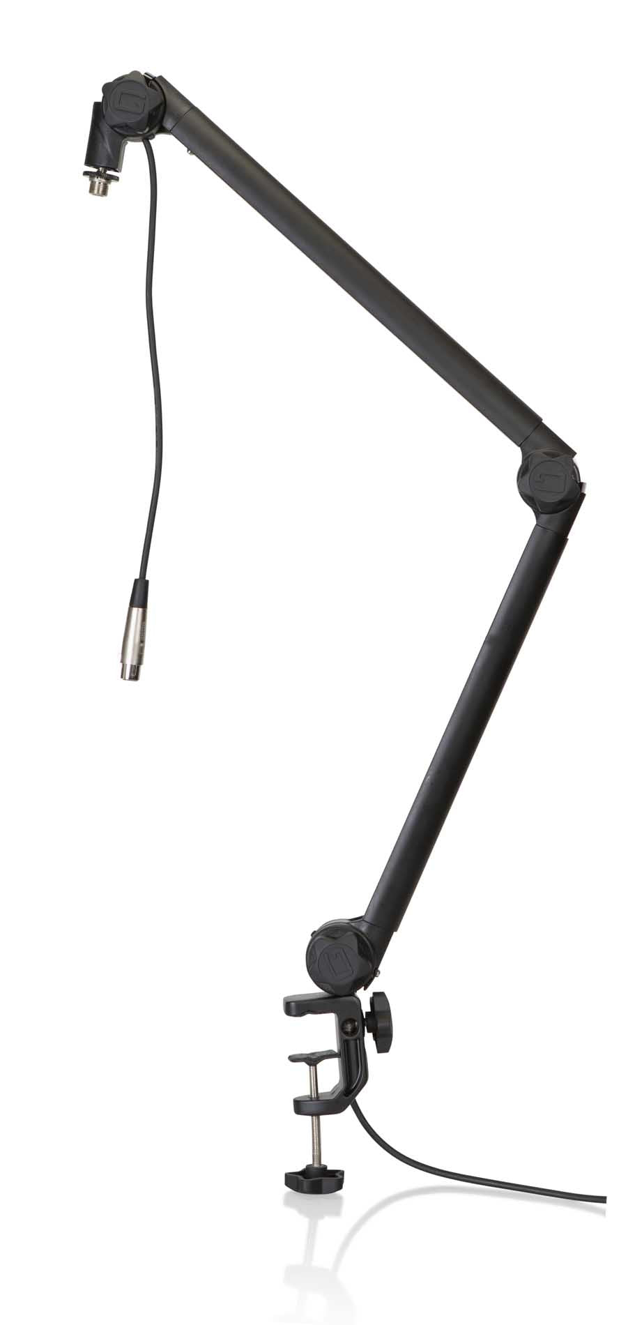 Gator Frameworks GFWMICBCBM3000 Deluxe Desktop Mic Boom Stand For Podcasts and Recording - Hollywood DJ