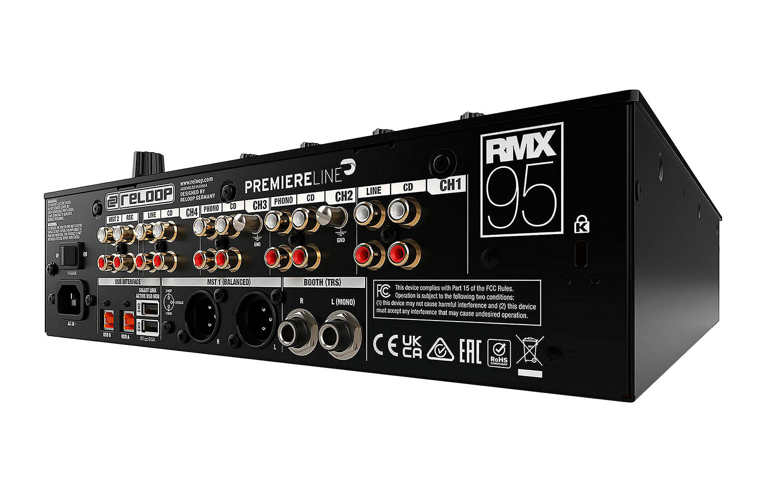 Reloop RMX-95 Digital Club Mixer with 24-Bit Dual Interface - Hollywood DJ