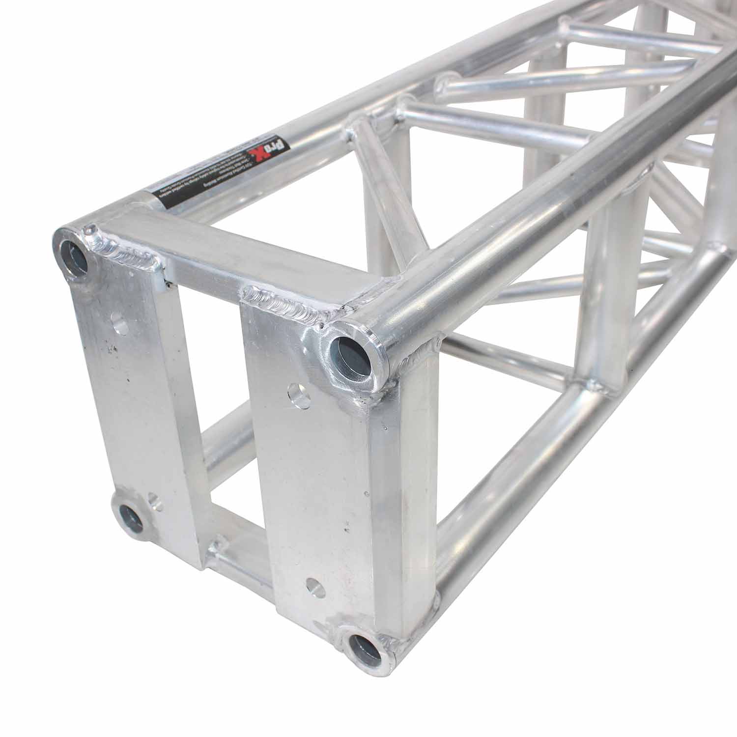 ProX XT-BT1203 MK2, 3mm Wall MK2 BoltX Bolted 12 Inch Professional Box Truss Segment - 3 Feet - Hollywood DJ