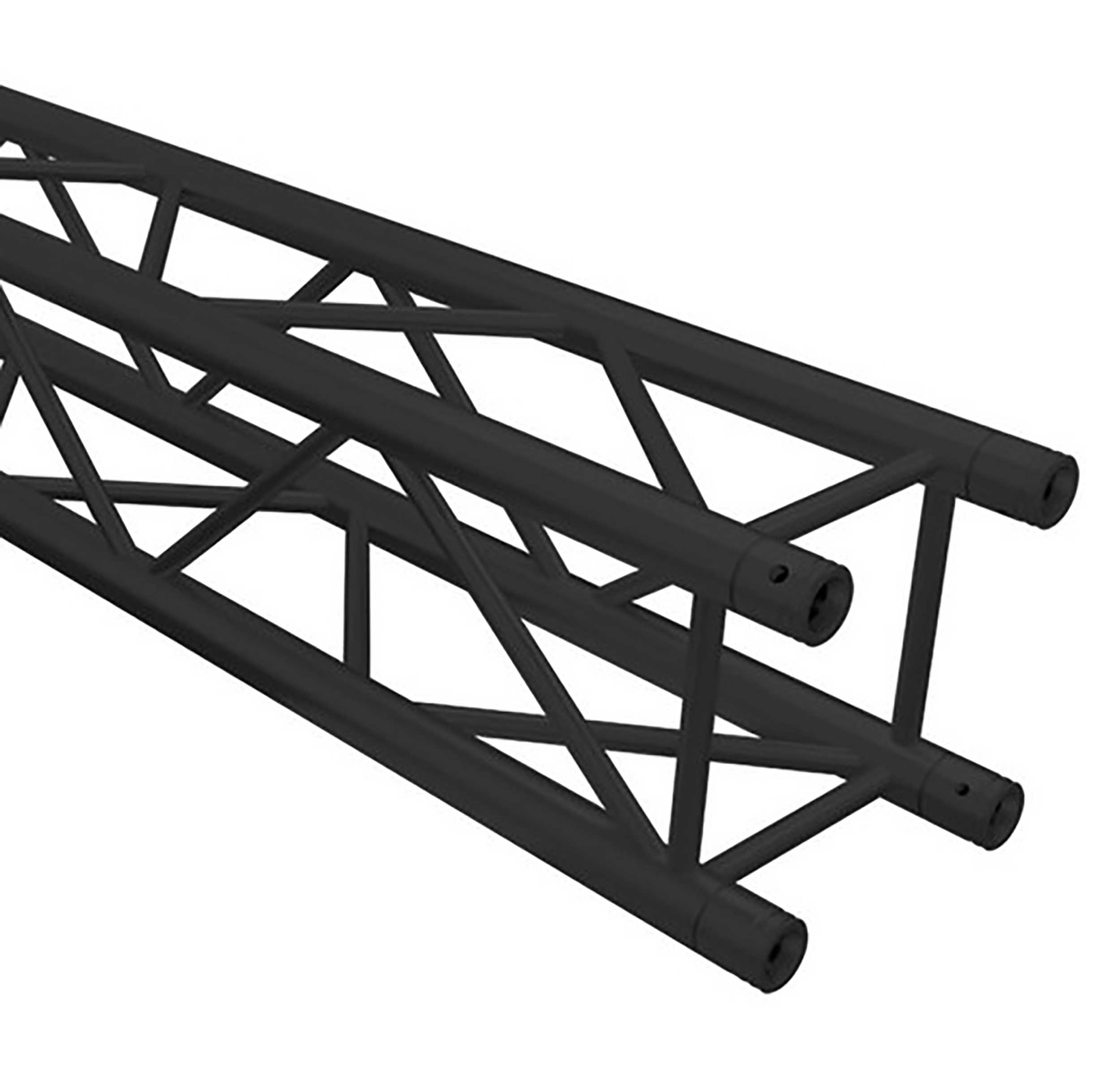 Global Truss SQ-4112-275 BLK/MTE, 9 ft Straight Square Segment for F34 Square Truss - Black - Hollywood DJ