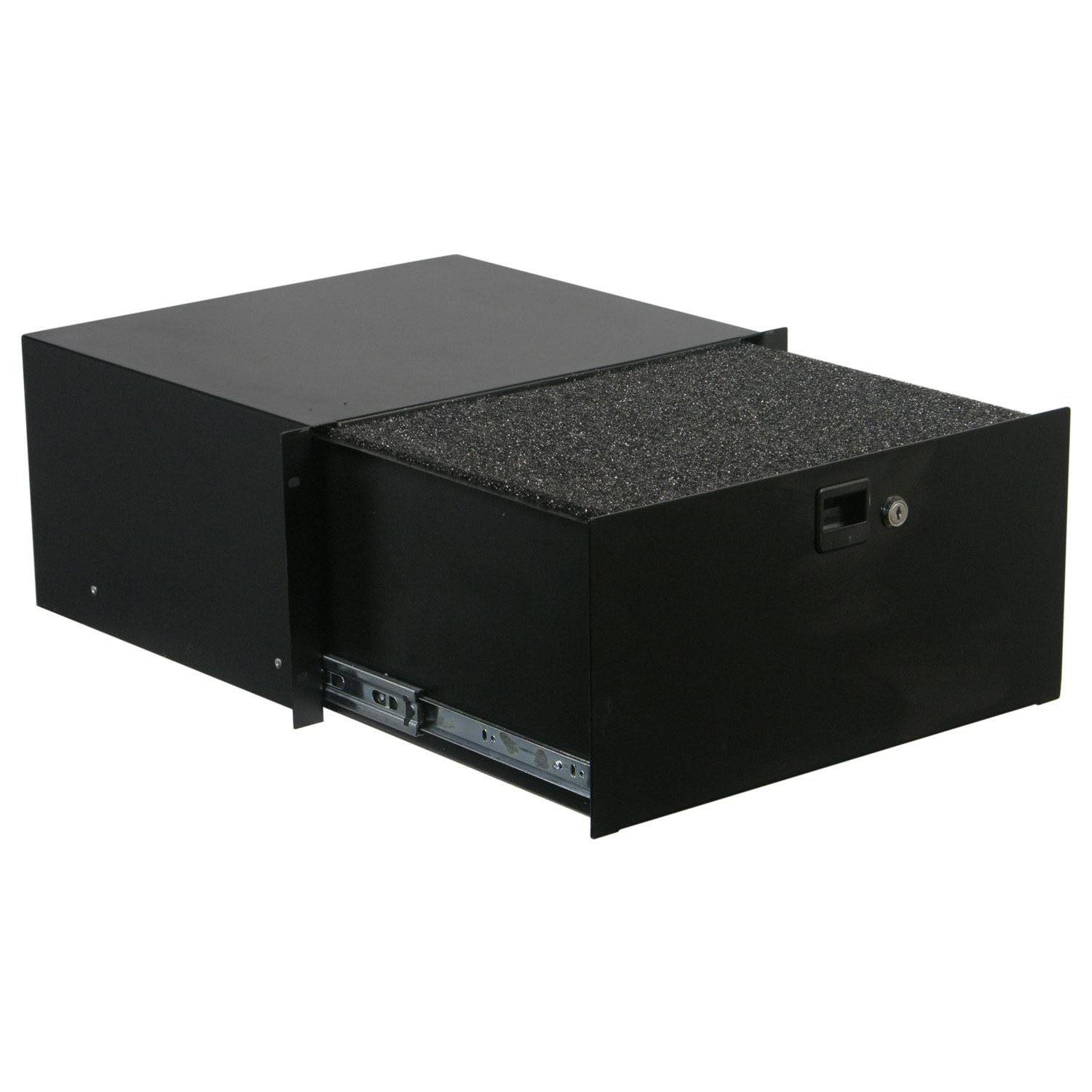 Odyssey ADFRD05, 5U Rack Mountable Drawer With Interior Diced Foam - Hollywood DJ