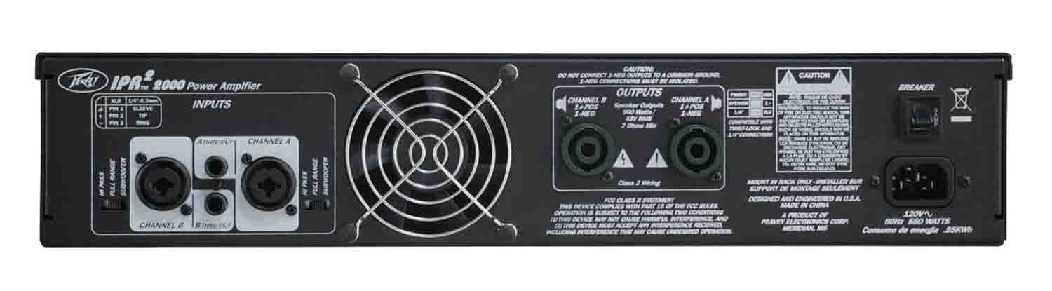 Peavey IPR 2 2000 2-Channel Lightweight Power Amplifier - Hollywood DJ
