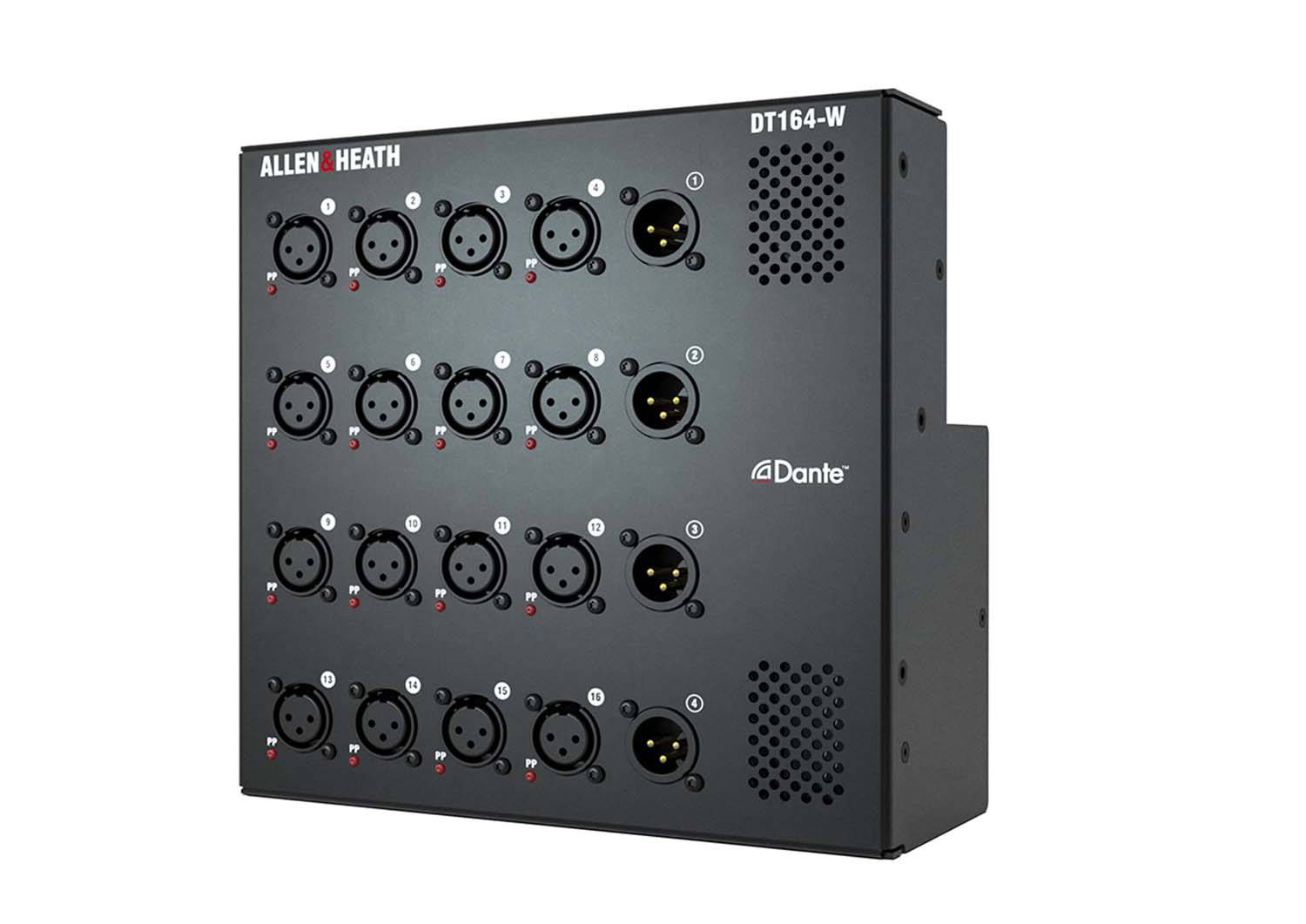 Allen & Heath DT164-W 16x4 Wallmount Dante Audio Expander - 96kHz Dante - Hollywood DJ