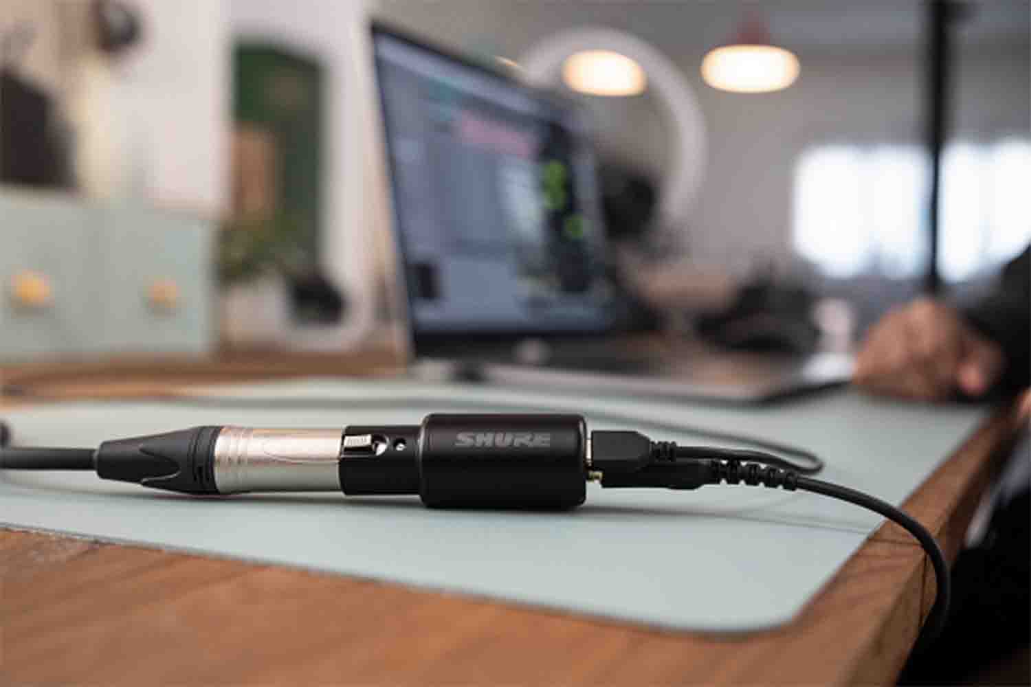 Shure MVX2U Motiv Digital Audio Interface XLR to USB Adaptor with Headphone Output - Hollywood DJ