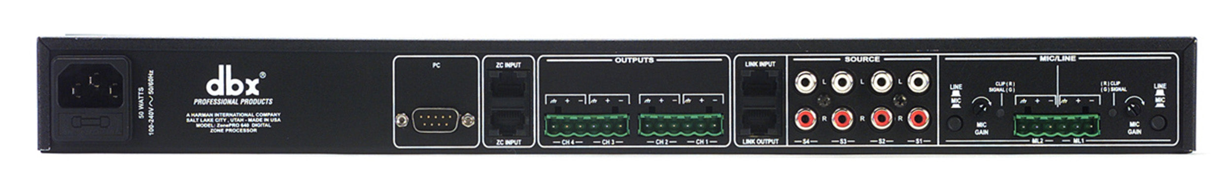 DBX 640, 6x4 Digital Zone Processor DBX