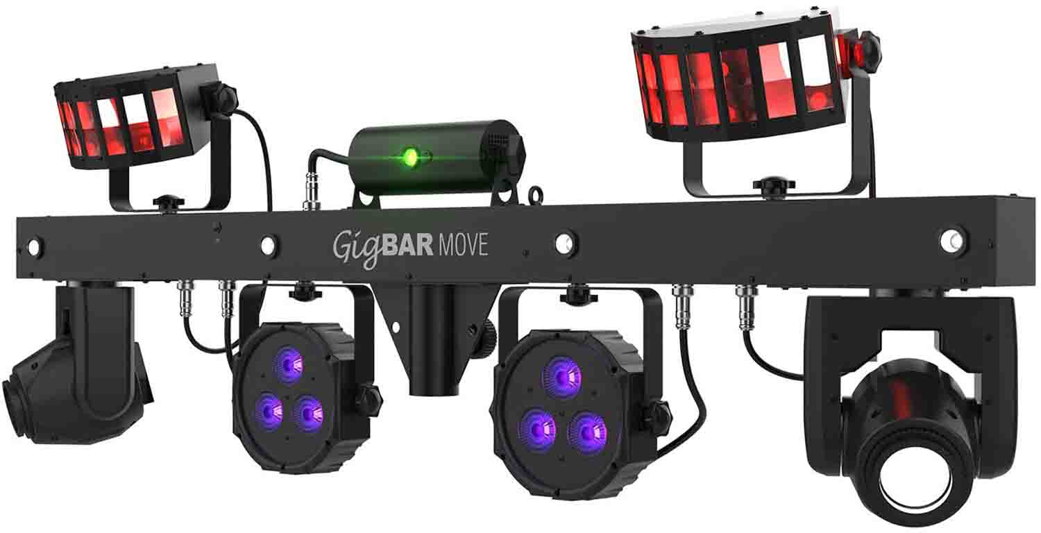 Open Box: Chauvet DJ GIGBARMOVE 5-in-1 Lighting System with Pre-Mounted on a Single Bar - Hollywood DJ