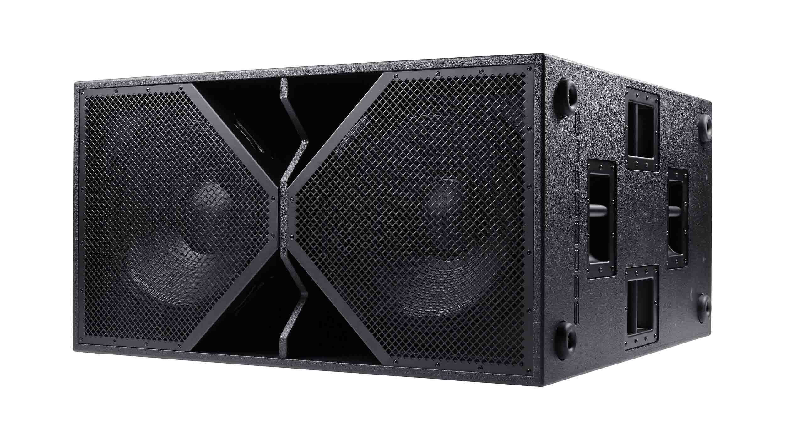 BassBoss BB-ZV28-MK3 Dual 18-Inch Active Subwoofer - Black - Hollywood DJ
