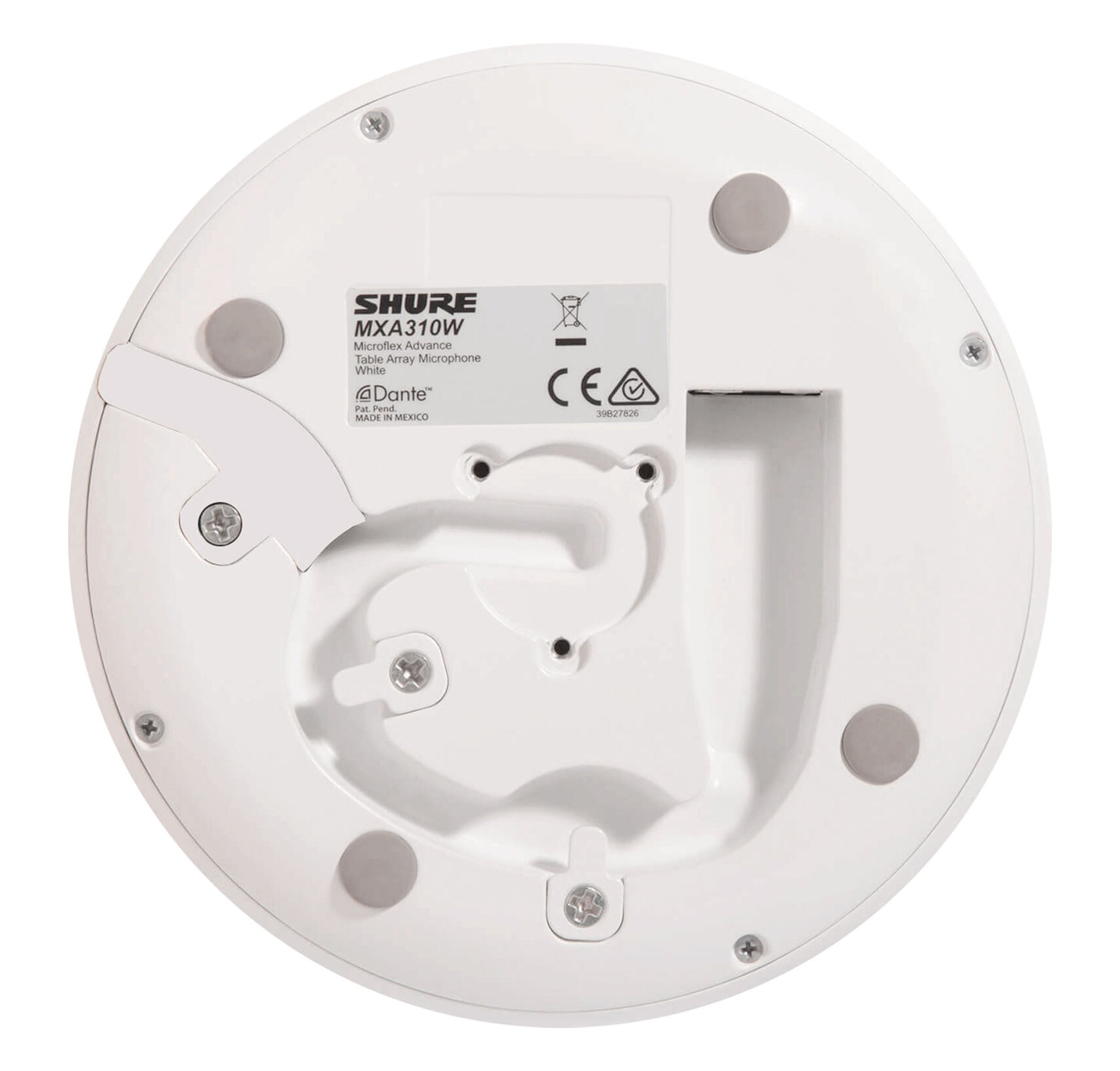 Shure MXA310W, Table Array Conferencing Microphone - White by Shure