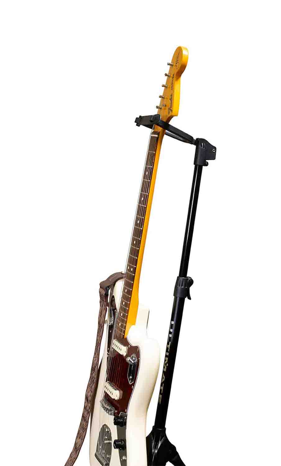 Ultimate Support GS-100+ Genesis Series Guitar Stand with Locking Legs and Security Strap Yoke by Ultimate Support