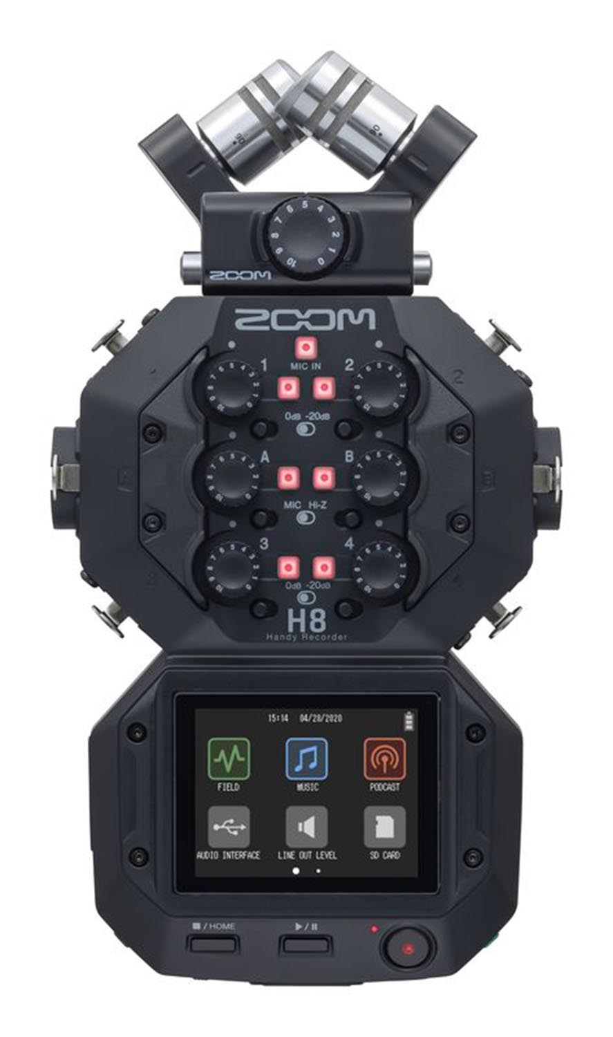 B-Stock: Zoom H8 Portable Handy Recorder with 8 Input and 12 Track - Hollywood DJ