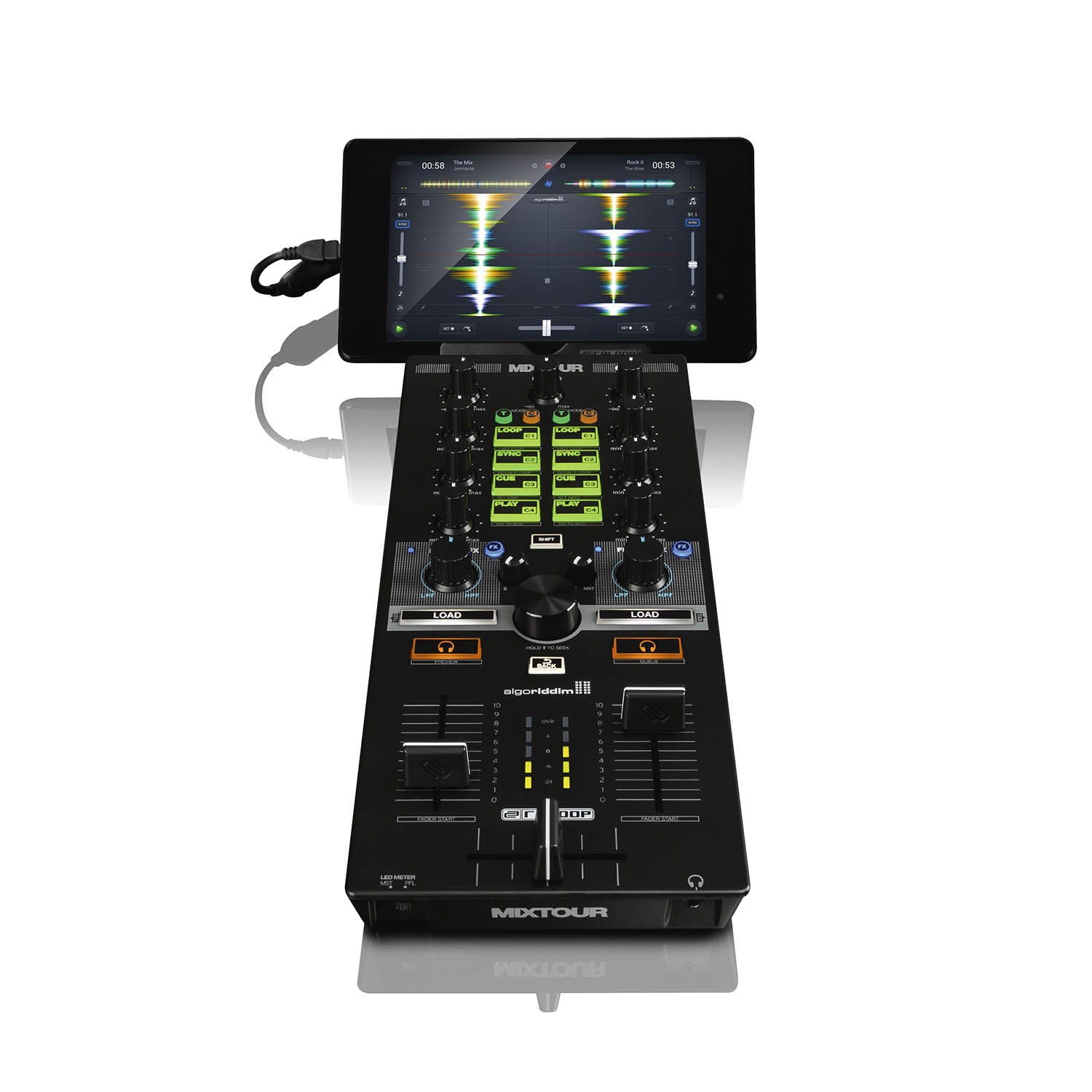 B-Stock: Reloop MIXTOUR, Sleek and Powerful Controller For IOS, Android and Laptop - Hollywood DJ