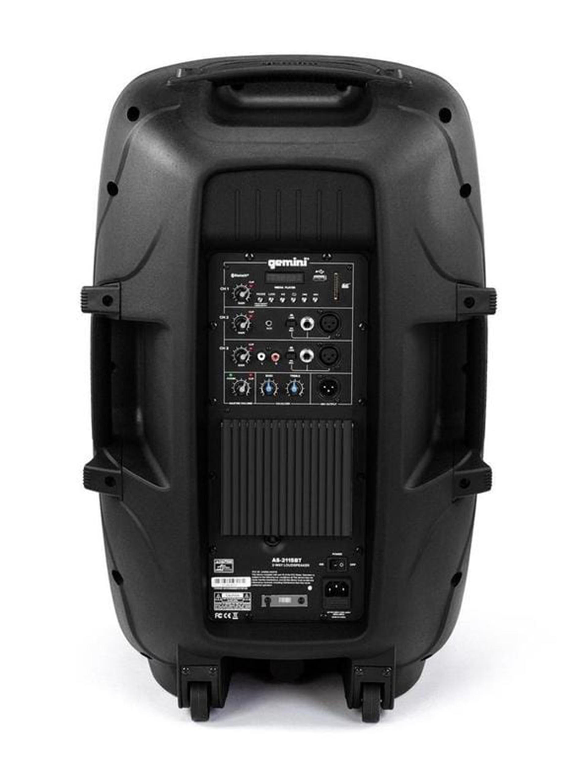 Gemini Sound AS-2112BT 1500 Watt Active 12-Inch Bluetooth Loudspeaker - Hollywood DJ