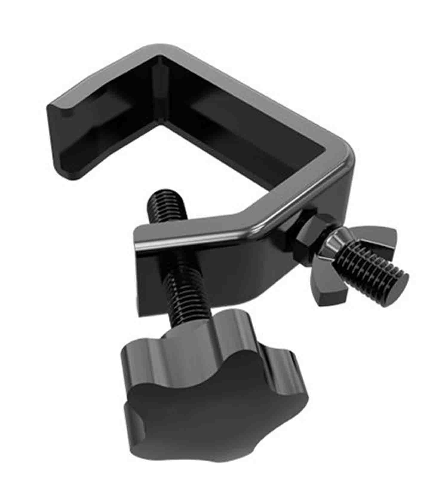 Global Truss MINI C-CLAMP BLACK Hook Style Steel Clamp - Hollywood DJ