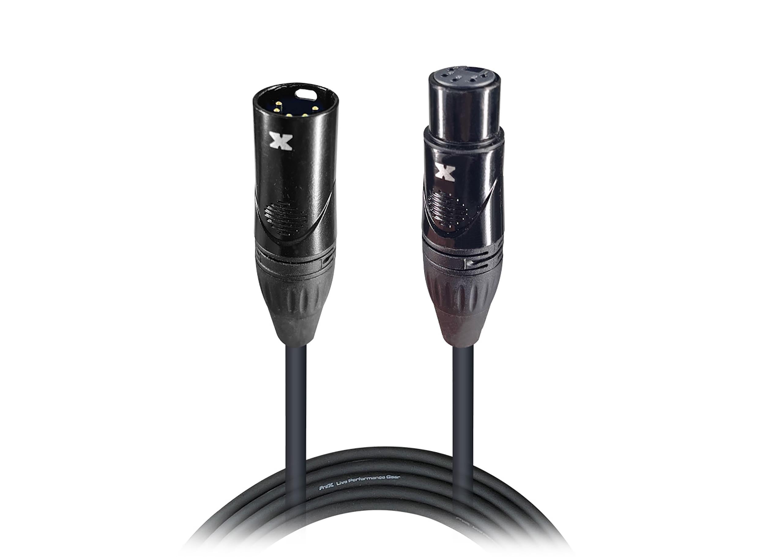 ProX XC-5PDMX03, DMX XLR5-M to XLR5-F High Performance Cable - 3 Feet by ProX Cases