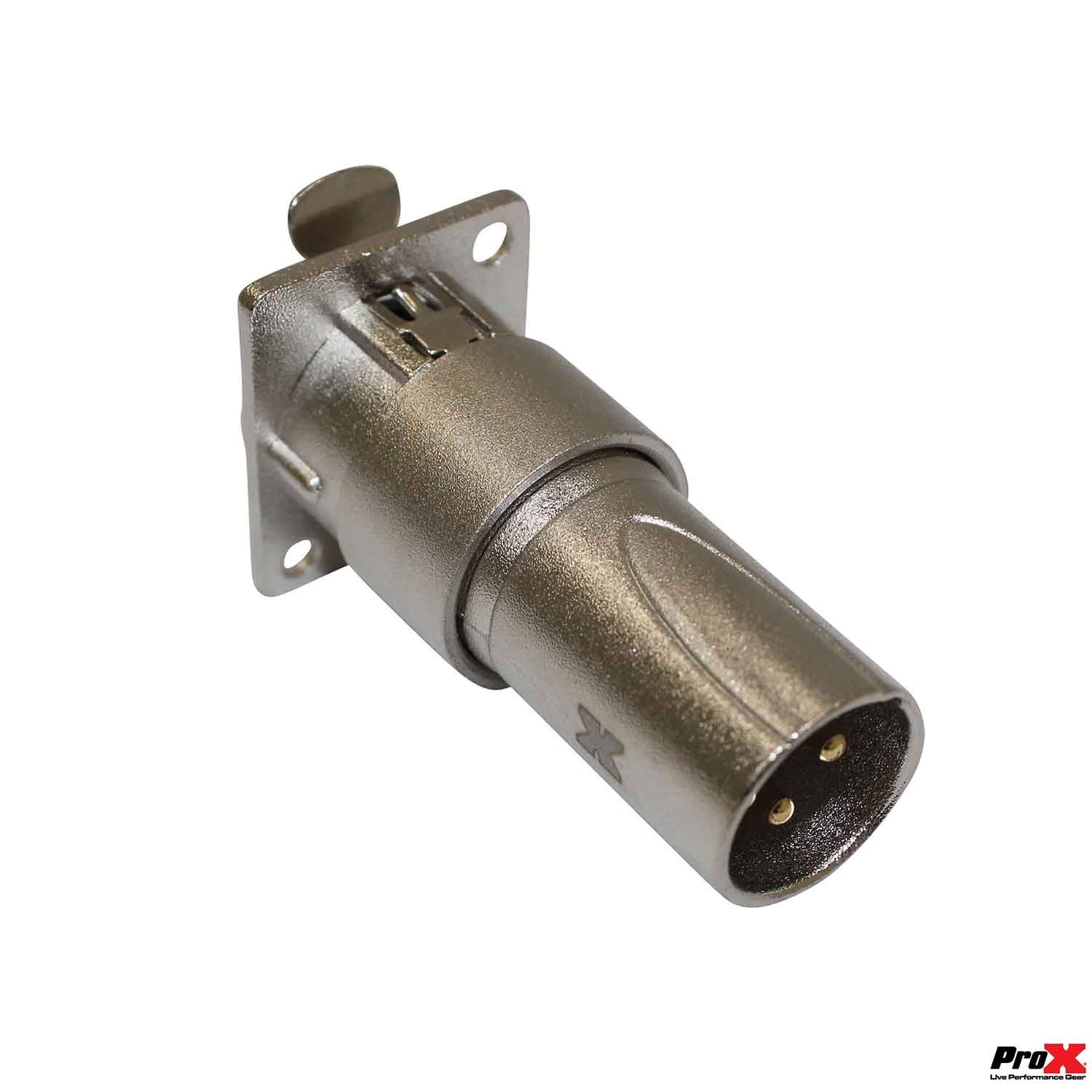 ProX XC-3FDM XLR Female to Male Adapter for Panel Mount - Hollywood DJ