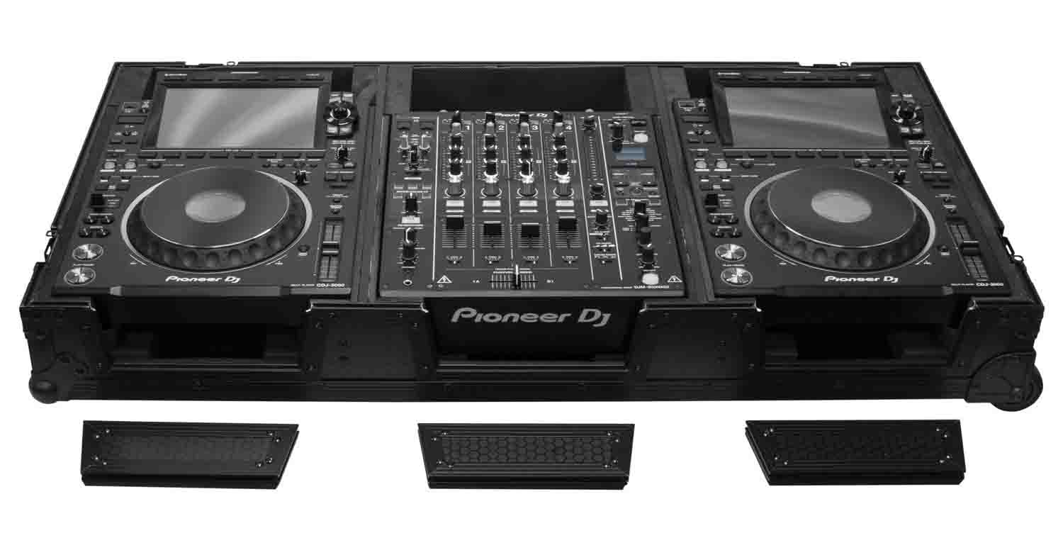 Odyssey 810158 Industrial Board DJ Case for 12" DJ Mixers and Two Pioneer CDJ-3000 Multi Players - Hollywood DJ