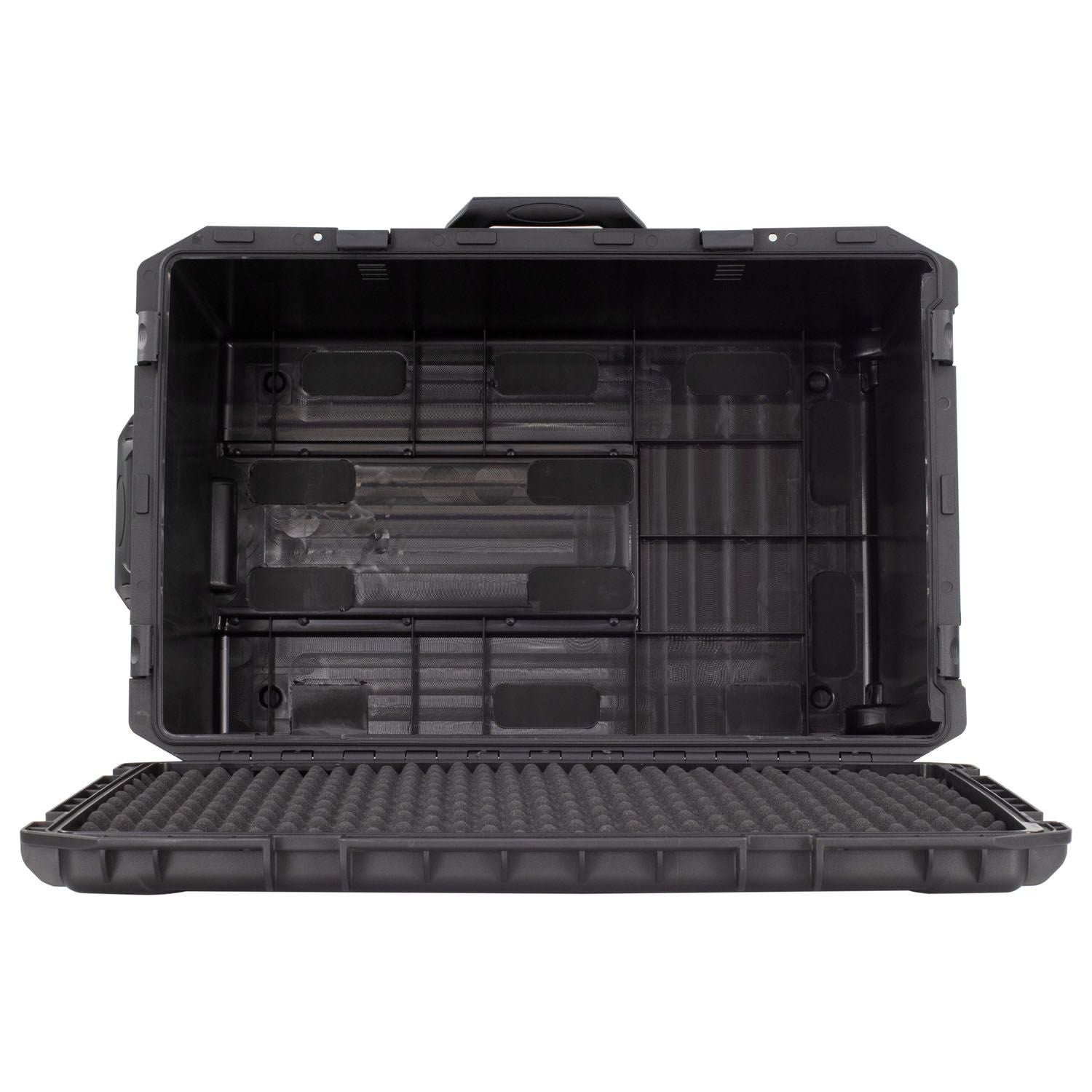 Odyssey VU291813HWNF Empty Bottom Interior Injection-Molded Trolley Utility Case - 29.25″ x 18.5″ x 12.5″ - Hollywood DJ