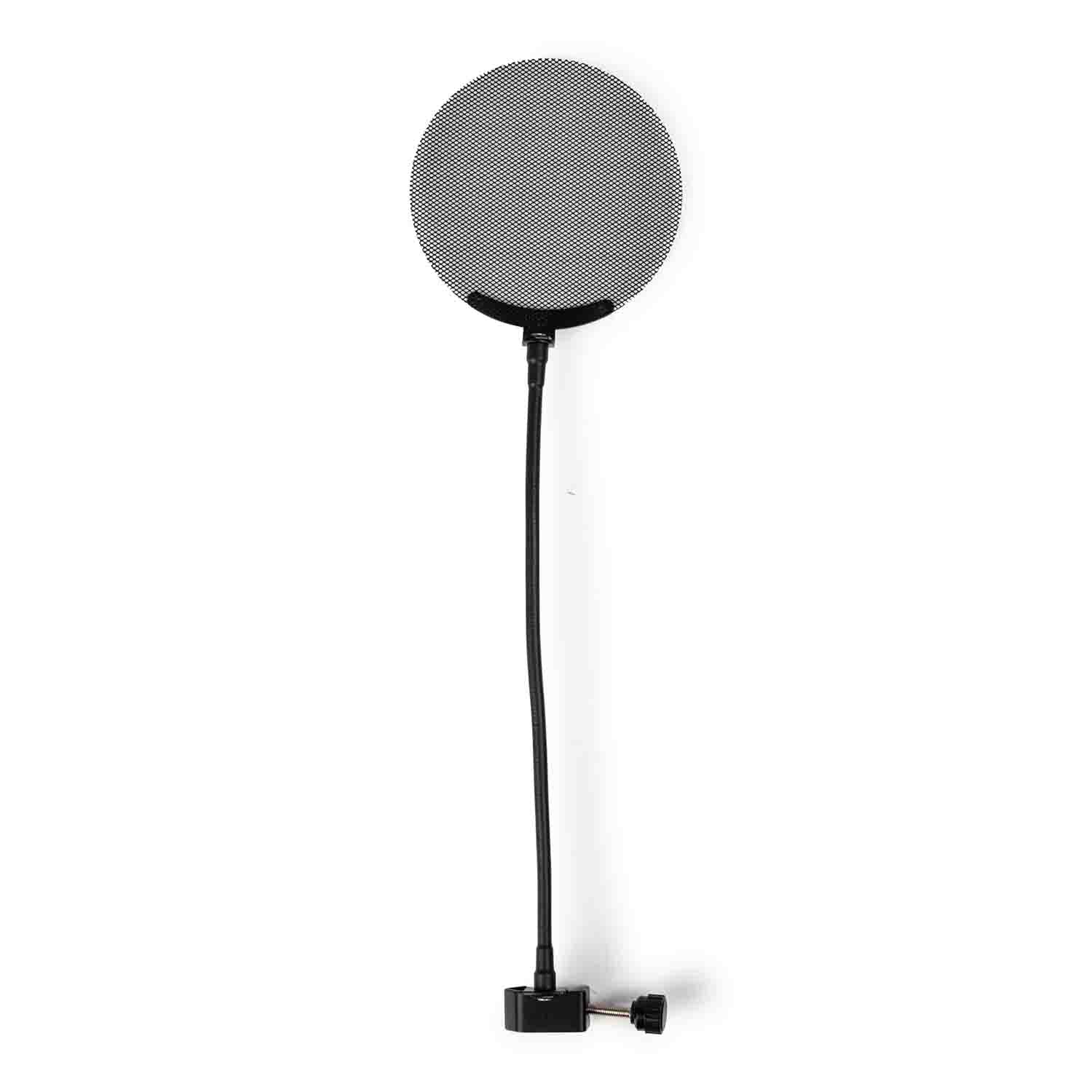Gator Frameworks GFW-POPFILTER-MTL Metal Screen Pop Filter with 12.4-Inch Gooseneck - Hollywood DJ