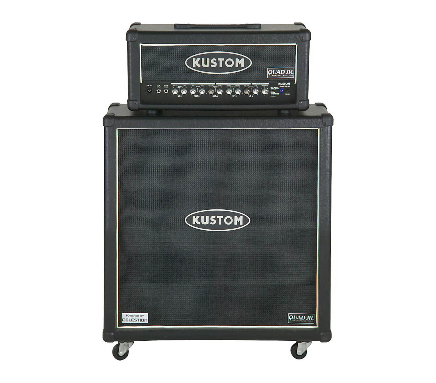 Kustom QUAD JR. 100W Half Stack Guitar Amplifier - Hollywood DJ