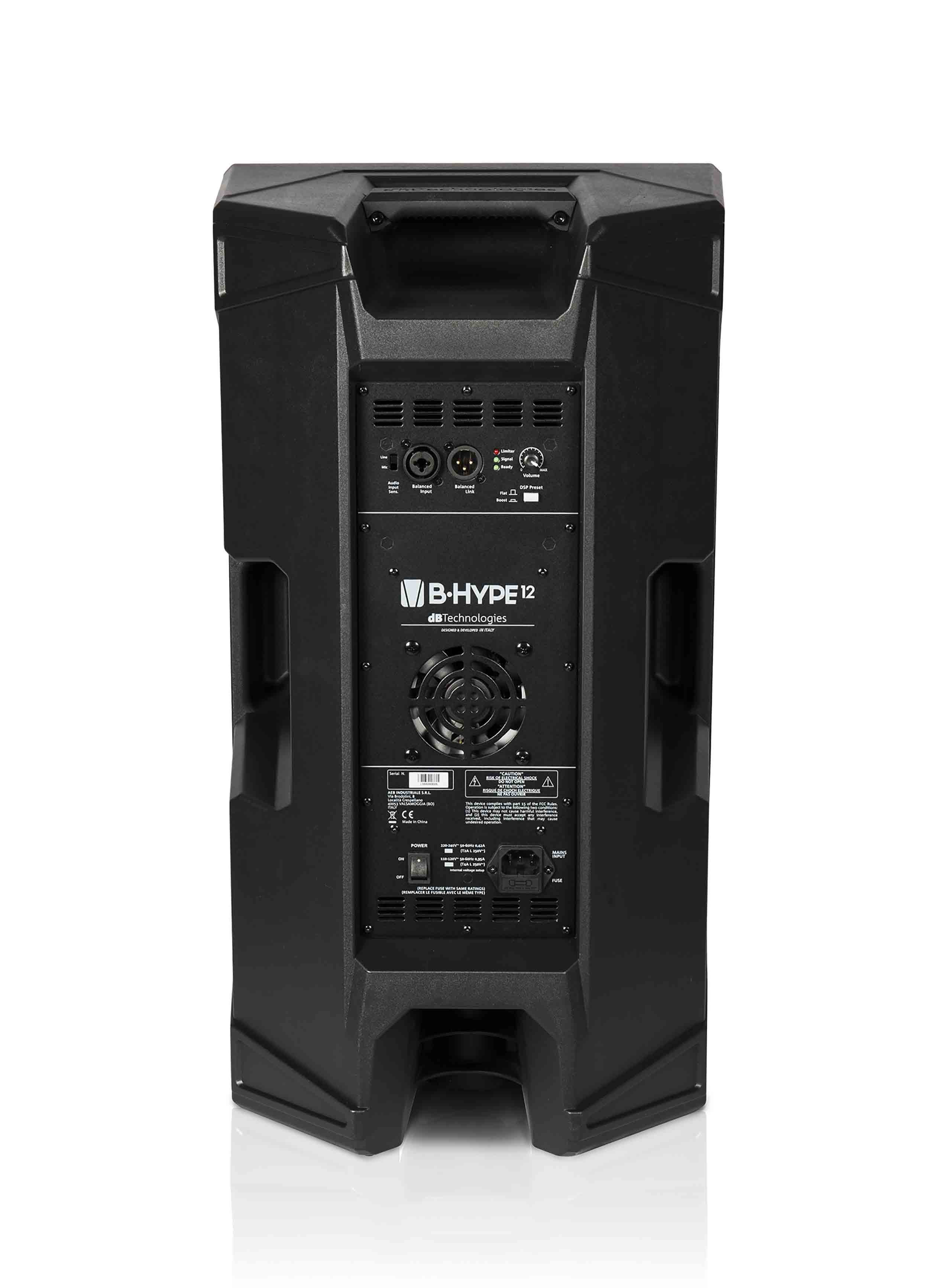 dB Technologies B-Hype 12, 12" 2-Way Active Speaker - 400W - Hollywood DJ