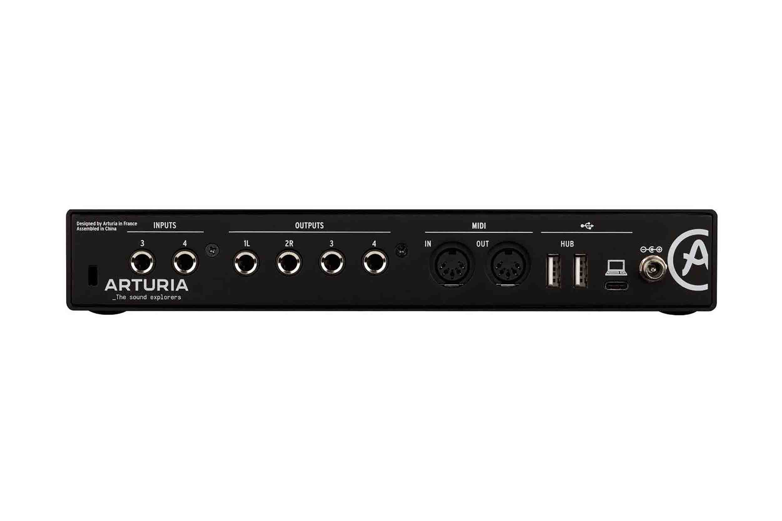 Arturia MiniFuse 4 Portable 4x4 USB Type-C Audio/MIDI Interface - Black by Arturia