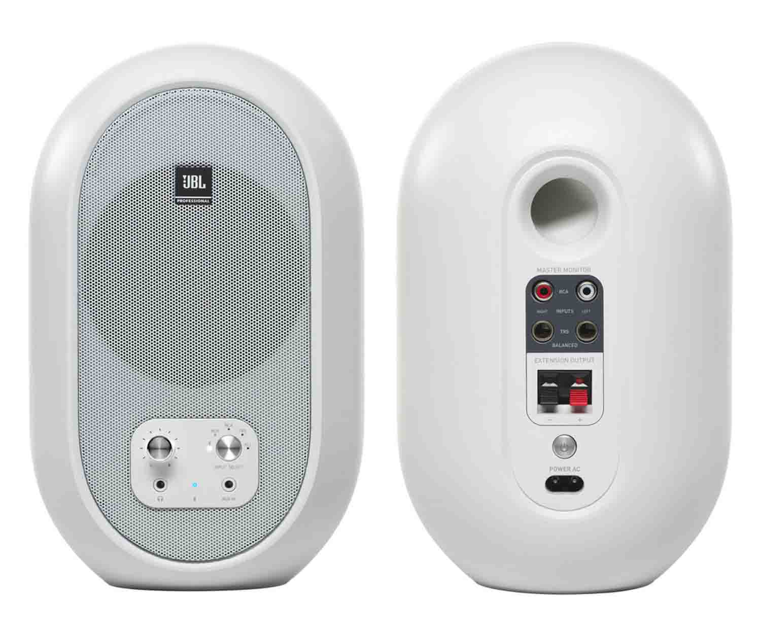 JBL 104-BT Compact Desktop Reference Monitors with Bluetooth - White Pair - Hollywood DJ