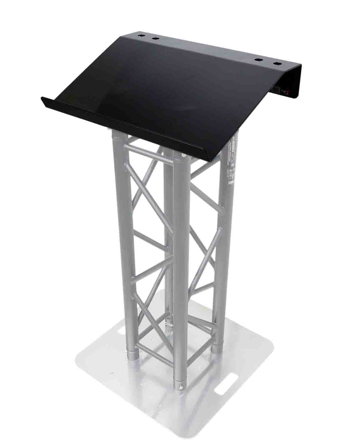 ProX XT-LECTERN24 BL, 24" Truss Lectern for D-Series Connectors with 4x Punched - Hollywood DJ