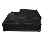 ProX XS-M12LTBL DJ Flight Case For Large Format 12" Universal DJ Mixer With Laptop Shelf - Hollywood DJ