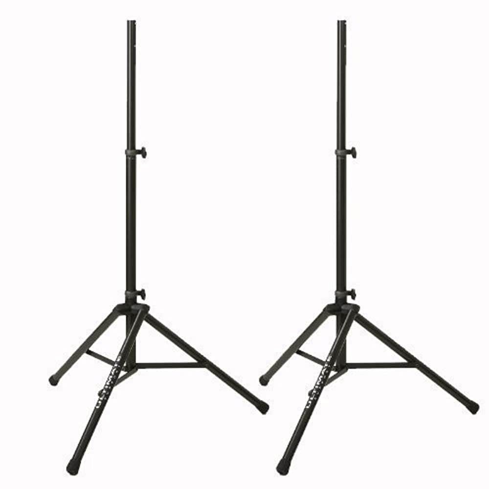 Ultimate Support TS-80B Original Speaker Stand - Black - 2 Pack + Bag90D - Hollywood DJ