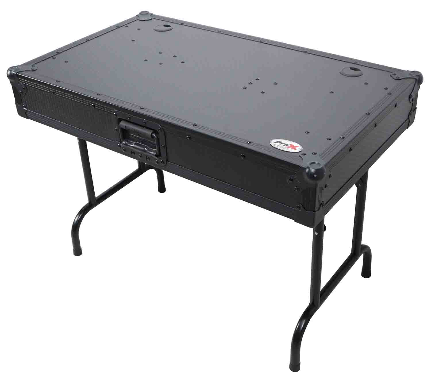 ProX XS-GIGTABLE26 (3FT) Gig-Table™ Universal Fold Out DJ Booth 26" Floor Height - Black Finish - Hollywood DJ
