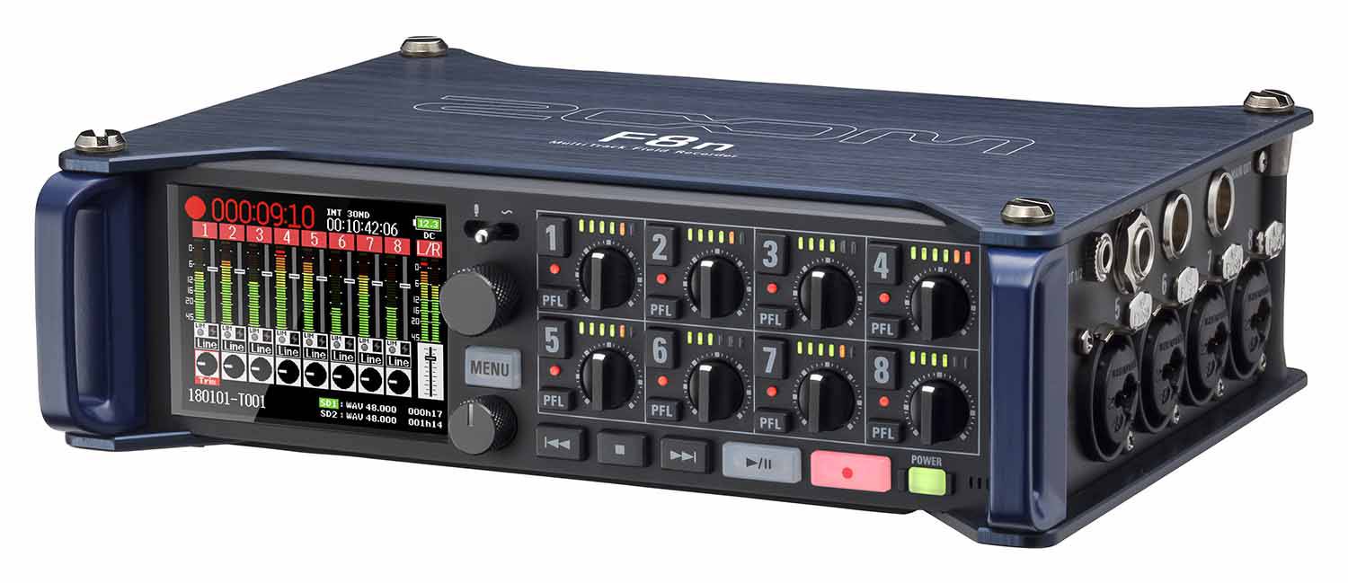 Zoom F8N MultiTrack Field Audio Recorder With Zoom AutoMix - Hollywood DJ