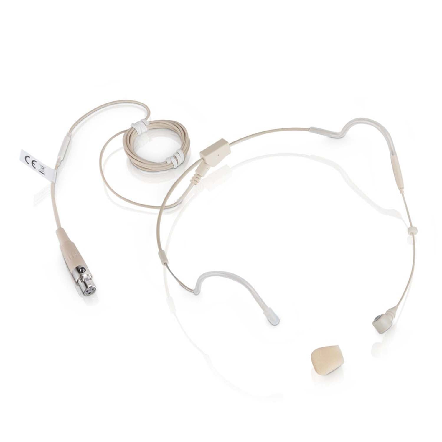 LD Systems WS 100 SERIES DJ Headset with Foam Windscreen - Beige - Hollywood DJ