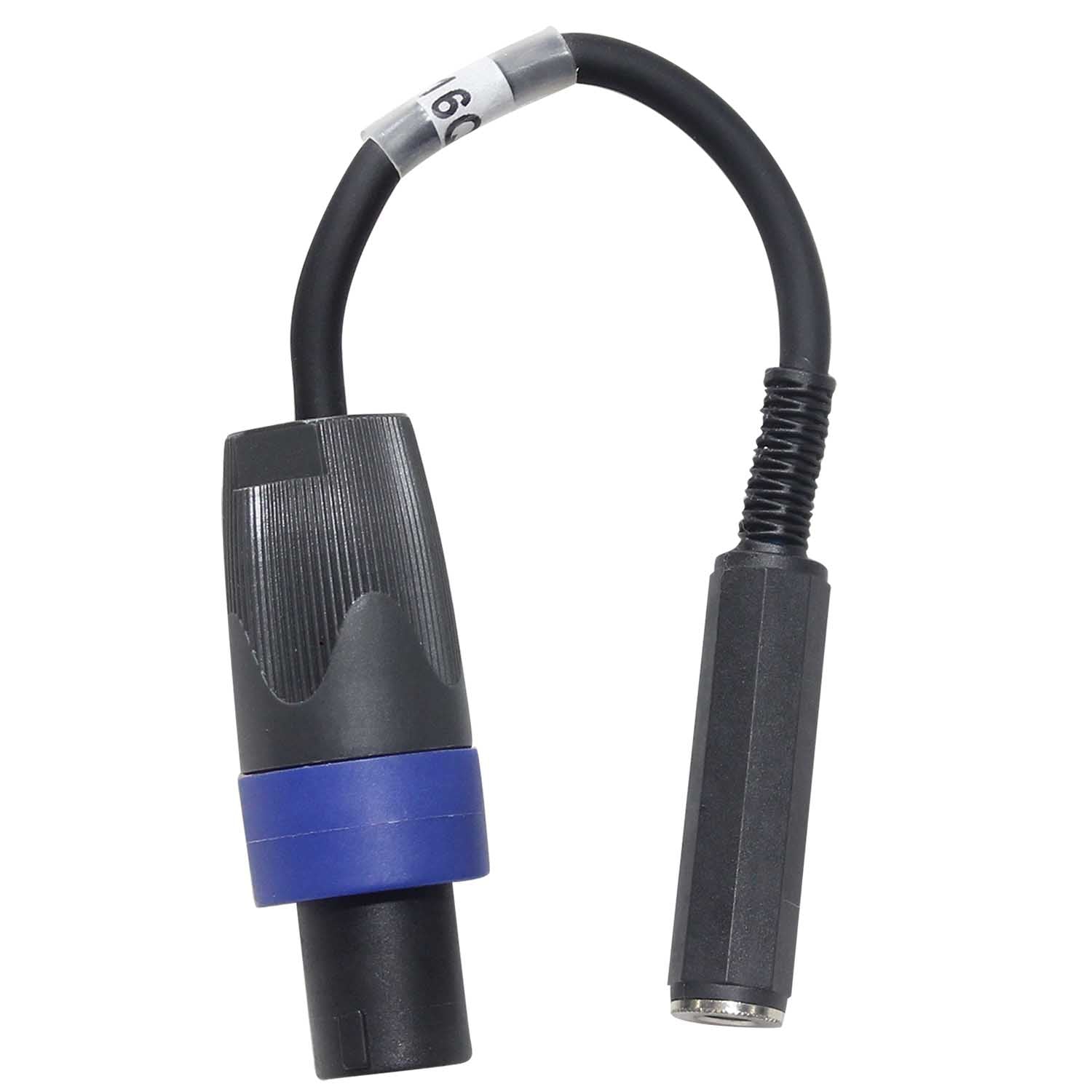 ProX XC-SQF 6" Speaker Twist Connector Male to 1/4" TS-F Female High Performance Speaker Cable - Hollywood DJ