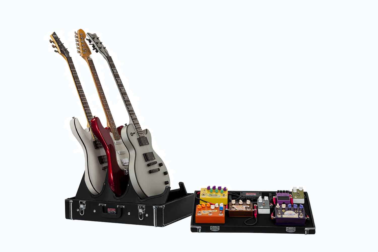 Gator Cases GW-GIGBOXJR Pedal Board and Guitar Stand Case - Black - Hollywood DJ