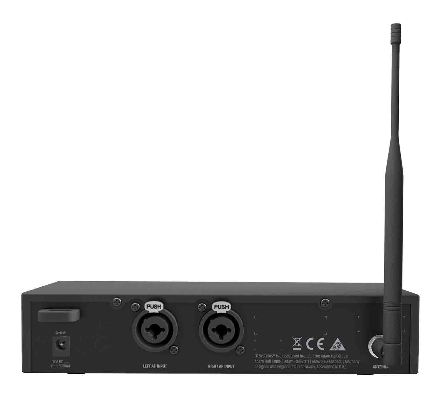 LD Systems U505.1 IEM Wireless In-Ear Monitoring System - 514 to 542 MHz, EU Power - Hollywood DJ